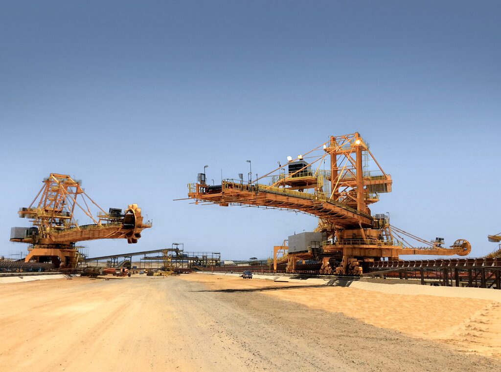 Stacker and Reclaimer System for Bulk Materials Handling Equipment operation in a stockyard